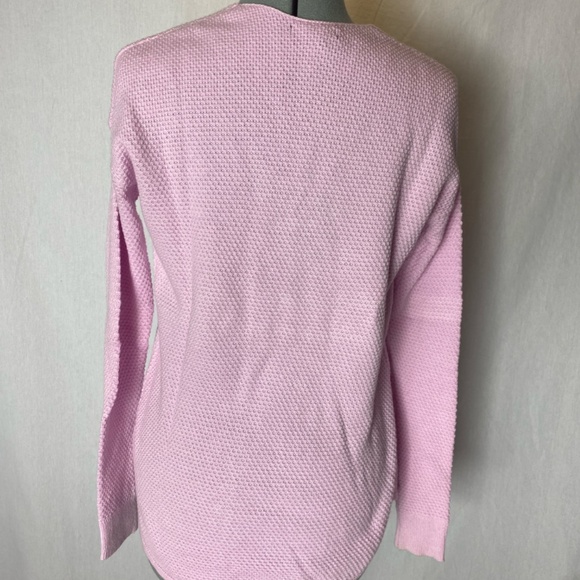Gap long sleeve pink cotton textured sweater - Picture 5 of 9